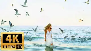 Calming and Relaxing Music for Concentration, Meditation and Sleep. Beautiful and Peaceful Nature 4K