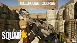 M16A4 Assault Rifle with Iron Sights (3-Round Burst) | Squad Killhouse Weapons Showcase | 2160p