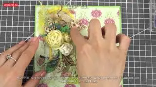 Открытка Дачное лето скрапбукинг
