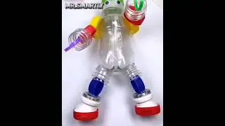 DIY Plastic bottle se Robotic toy banaye 😱#shorts #diy