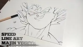 Speed Line Art majin-vegeta - Dragon ball Z - Arte Final majin vegeta