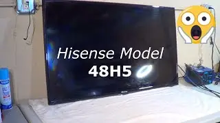 Hisense 48 inch tv, comes on but no backlight (black screen) repair.