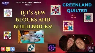 Let's Get Sewing & Building Lego Bricks!  EP28   #diy  #sewing  #quilting  #lego  #mandolorian
