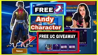ANDY CHARACTER in PUBG MOBILE | How to get andy character for free | New Character in PUBG MOBILE 🔥