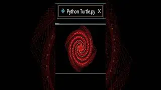 Python Turtle Graphic Design Programming  👌Spiral 