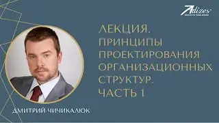 Принципы проектирования организационных структур. Часть 1. Лекция Дмитрия Чичикалюка.