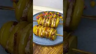 Запеченный картофель с салом