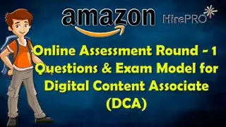 Amazon Online Assessment Round - 1 Questions & Exam Model for DCA Job Position | Work From Home 🤩🤗