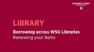 Renewing your items