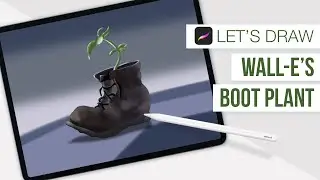 How to Draw the Boot Plant from Wall-E