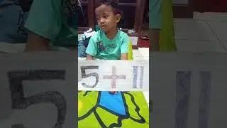 anak TK jawab 5 + 11 penjumlahan matematika