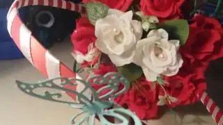 Корзинка из конфет . День Святого Валентина
