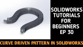 CURVE  DRIVEN PATTERN IN SOLIDWORKS | SOLIDWORKS TUTORIALS EP 30 | ENGINEER PALETTE