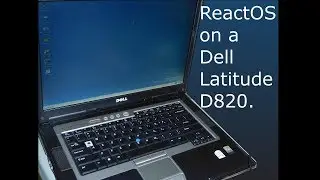 ReactOS nightly build geebeb9d-x86 on a Dell Latitude D820