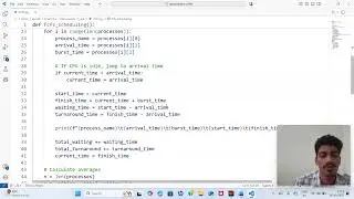 Operating System Scheduling Algorithms -FCFS Scheduling Algorithm in Python