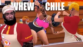 SIMS FIGHT OVER POPEYES CHICKEN SANDWICH🎮Sims 4 Voice Over Machinima