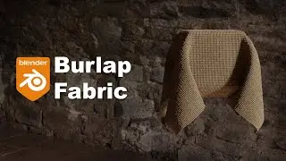 Blender Procedural burlap / medieval fabric material texture