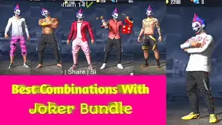 Best Combination With Joker Bundle || Night Clown Bundle Best Combination -Garena Free Fire