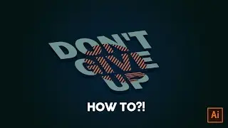 Illustrator Text Effect Tutorial using Pattern features