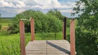 Одна из самых удивительных достопримечательностей наших мест - навесной мост в деревне Засурье.