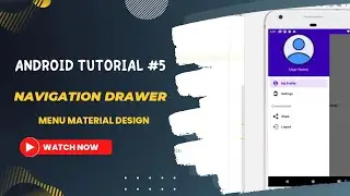 Android Studio Tutorials: Navigation Drawer | Menu Material Design