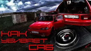 SUBWOOFER IS DESTROYING MY CAR! *Ural TT 12* ! How to make a VAZ quieter! VAZ 2114 SOUND DEADENING!
