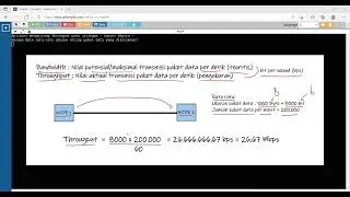 Latihan Soal Bahasa C (Dasar):  Menghitung Throughput pada Jaringan