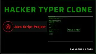 🏴Hacker Typer Clone using JavaScript