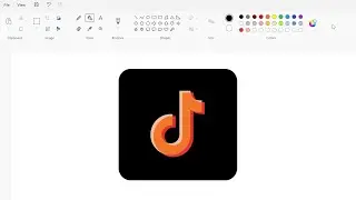 How to draw the TikTok Halloween theme logo using MS Paint | How to draw on your computer
