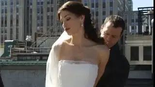 Killer bride handcuffed in wedding dress - Blue bloods scene
