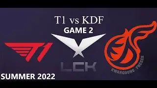 T1 vs KDF GAME 2 RESUMEN - LCK SUMMER 2022