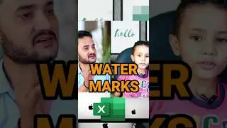 #shorts How to set water marks in excel sheet
