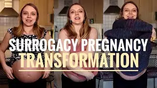 Pregnant belly growth | UK Surrogate | 24 to 40 weeks pregnant | 9lb baby bump