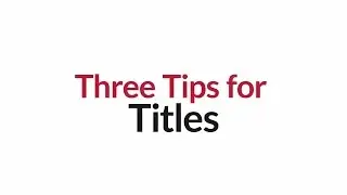 Improve Your Campaign #11 - YouTube Title Tips