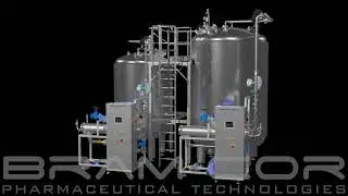 Bram-Cor Pharmaceutical Loops - Distribution systems - Skid loops for PW and WFI. 3D view.