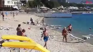Sand Tornado Hits Beach In Russia