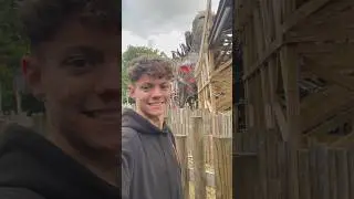 Wicker Man Ride Alton Towers #shorts #altontowers #altontowersresort #wickerman #rollercoaster