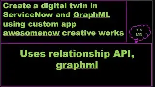 awesomenow creative works digital twin generator in servicenow graphml