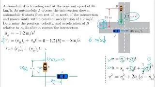 Relative Motion - Problem 1 - Dynamics Tutorial