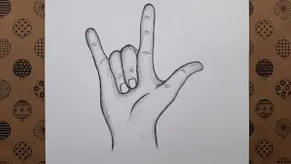 Karakalem El Çizimi Nasıl Yapılır, Çizim Hobimiz Çizimleri, How to Draw Pencil Charcoal Hand Drawing