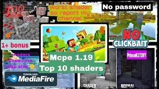 Mcpe 1.19 shaders || Minecraft texture pack download || Top 10 shaders download for mcpe || Mcpe