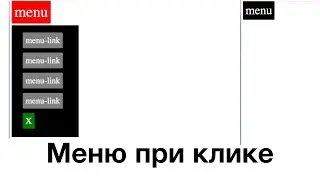 Меню при клике html/css
