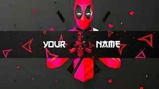 BANNER TEMPLATE DEADPOOL FOR FREE