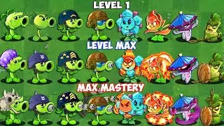 NEW Plants & PEA Level 1 vs Max Lv vs M200 - WHo Will Win? - Pvz 2 Plant vs Plant