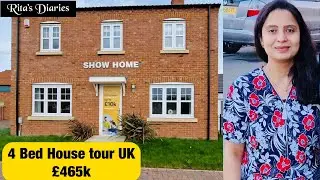 House Tour UK 2024 || Spacious 4 bed from Persimmon Builders in York UK || Show Home Tour