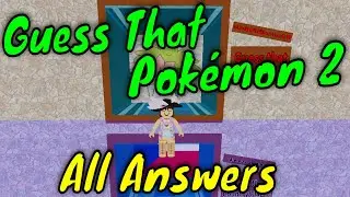 Roblox Guess That Character: Guessing All The Pokemon 2! (Dec 2020)