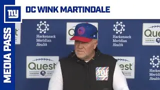 Wink Martindale on Facing Cowboys' Offense | New York Giants