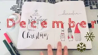 December Bullet Journal Setup | VLOGMAS DAY ONE | The Notebook