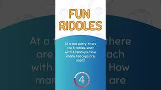 Tea Party Math: Multiplying Teacups! #brainteaser #trivia #quiz #logicpuzzle #riddlepuzzle #puzzle