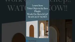 SketchUp tutorial for Trim Objects by Face Plugin ✨ 
